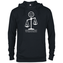 Load image into Gallery viewer, Meaning over Money Symbol Delta French Terry Hoodie