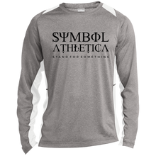 Load image into Gallery viewer, ST361LS Sport-Tek LS Heather Colorblock Poly T-Shirt