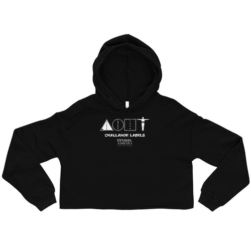 Challenge Labels Crop Hoodie by Symbol