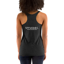 Load image into Gallery viewer, Symbol Black on Black Racerback Tank