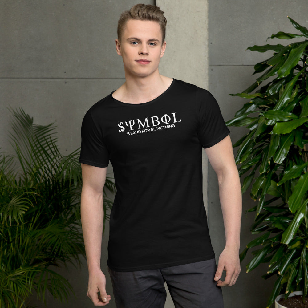 symbol modern black T
