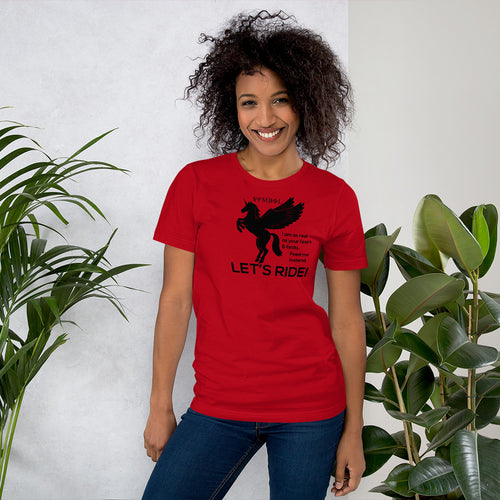 Symbol Fire Unicorn T-Shirt with Tear Away Label