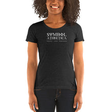 Load image into Gallery viewer, SymbolA front Challenge labels back -Ladies&#39; short sleeve t-shirt